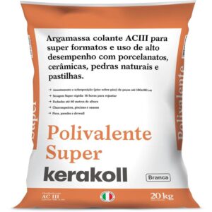 Argamassa Interna/Externa AC3 Polivalente Super Branco 20kg Kerakoll