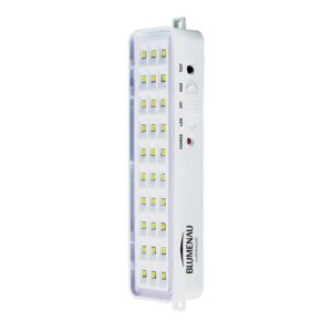 Luminária de Emergência LED Barra Branca 1W 160 Bivolt Blumenau
