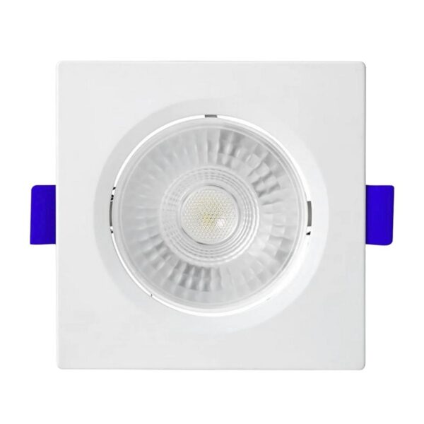 Spot LED de Embutir Quadrado Branco 8W Bivolt Blumenau