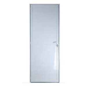Porta Lambril Alumínio Branco sem Puxador 210x80cm Esquadritop