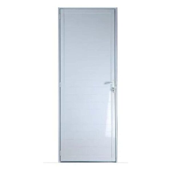 Porta Lambril Alumínio Branco sem Puxador 210x80cm Esquadritop