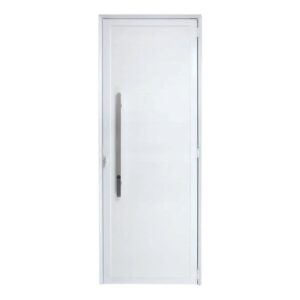 Porta Lambril Alumínio Branco com Puxador 210x80cm Esquadritop