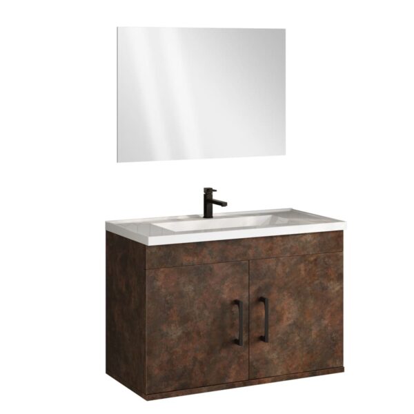 Gabinete para Banheiro Espelheira Full Ferrugem 63cm Astral Design