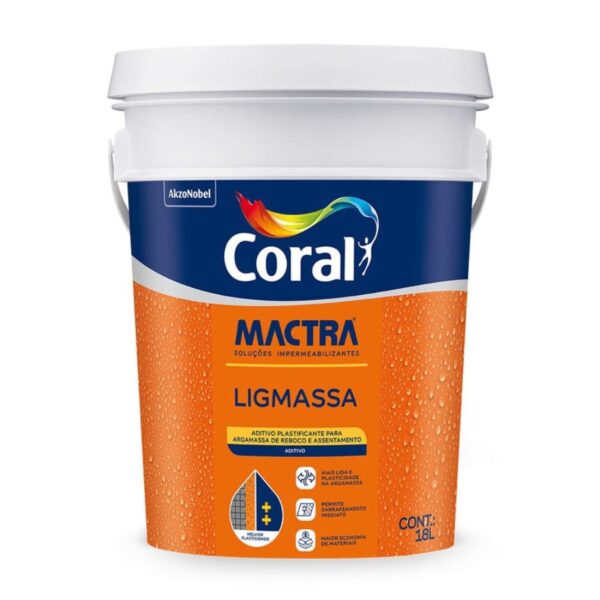 Aditivo Plastificante Argamassa Concentrado MactraCoral