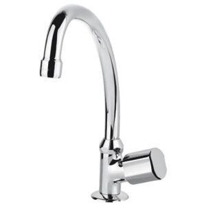 Torneira para Cozinha Mesa 1/4V Bica Média Cromado Nova Petra 1198