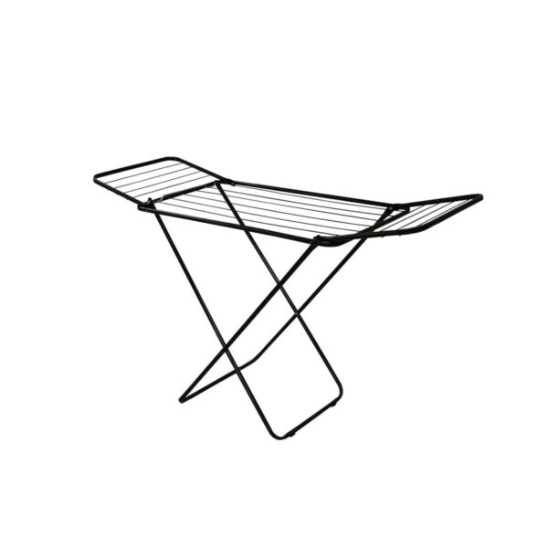 Varal de Chão com Abas em Aço Preto 143x90x50cm Maxeb