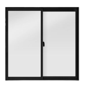 Janela de Correr 2 Folhas sem Grade Alumínio Preto Metalflex