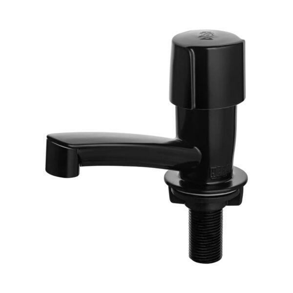 Torneira para Banheiro Mesa Bica Baixa Preta Facilita