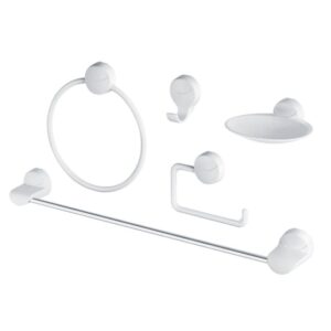 Kit Acessórios para Fixar ABS Lavello com 5 peças Branco