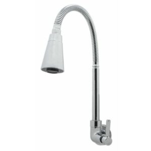 Torneira para Cozinha Parede 1/4V Bica Alta Cromado Conic 3068 C29