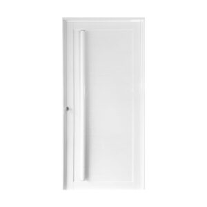 Porta Lambril Alumínio Branco com Puxador 210x100cm Metalflex