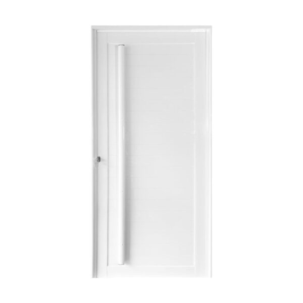 Porta Lambril Alumínio Branco com Puxador 210x100cm Metalflex