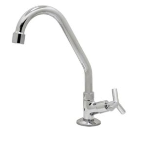 Torneira para Cozinha Mesa 1/4V Bica Média Cromado Fit 1169 C55