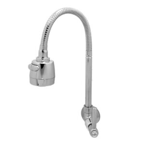 Torneira para Cozinha Parede 1/4V Bica Alta Cromado Gourmet Flex