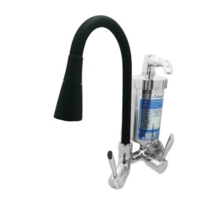 Torneira Filtro de Parede Bica Móvel 1/4 Preta C61 Bognar