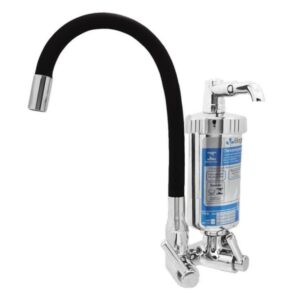 Torneira Filtro de Parede Flexível Bica Móvel Preta Bognar