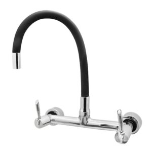 Misturador para Cozinha Parede 1/4V Preto Color 3368 C61 DN15