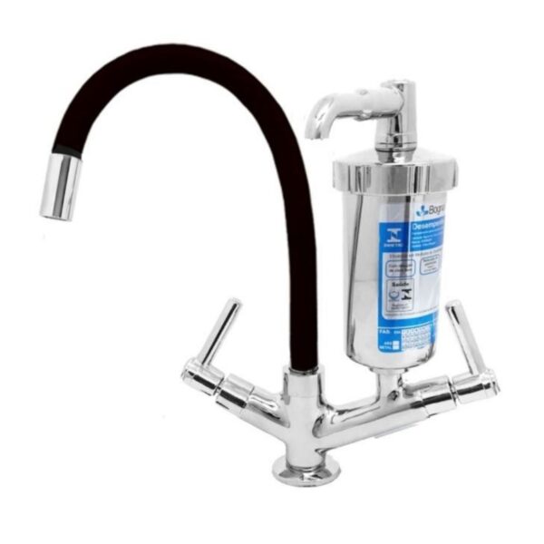 Torneira Filtro de Mesa Flexível Bica Móvel Preta Bognar