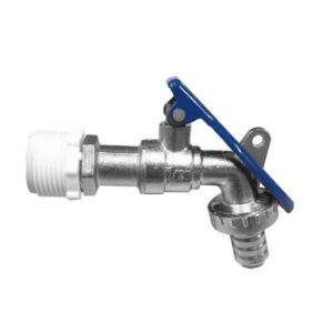 Torneira Tanque/Jardim Parede Bica Curta Esfera Cadeado Cromado Bognar