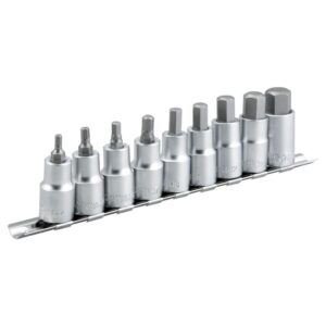 Jogo de Soquetes Hexagonais 4 a 17mm 9 Peças Vonder