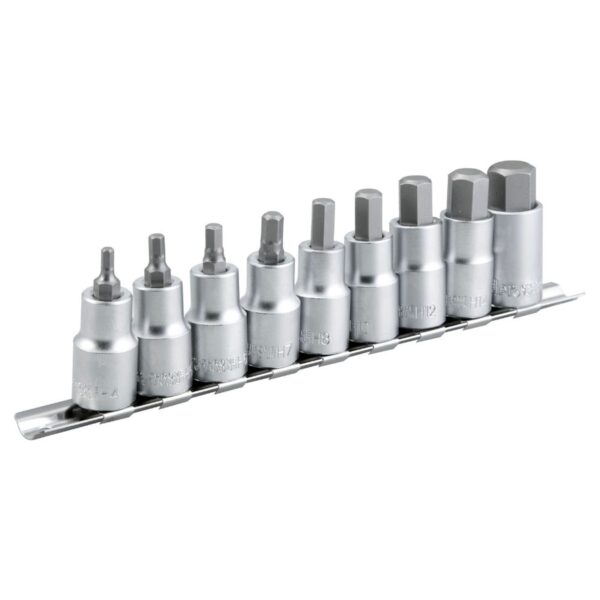 Jogo de Soquetes Hexagonais 4 a 17mm 9 Peças Vonder