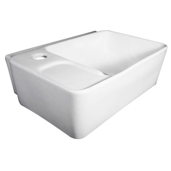 Lavatório Suspenso Louça Viseu Branco 42x31cm Kian