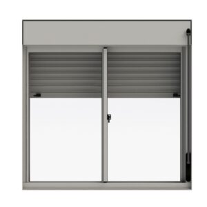 Janela Persiana 2 Folhas Alumínio Branco Alumasa