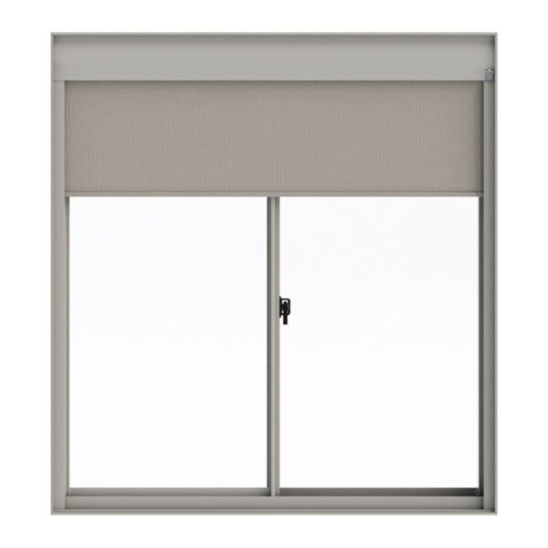 Janela Persiana 2 Folhas Blackout Tecido Alumínio Branco Alumasa