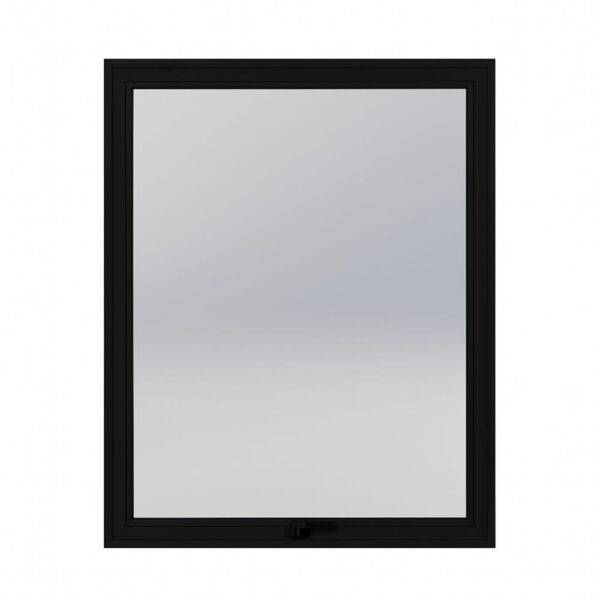 Janela Maxim-ar Vidro Liso sem Grade Alumínio Preto Alumasa