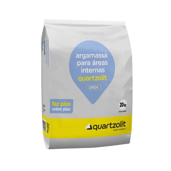 Argamassa Interna Piso S/ Piso Cinza 20kg Quartzolit