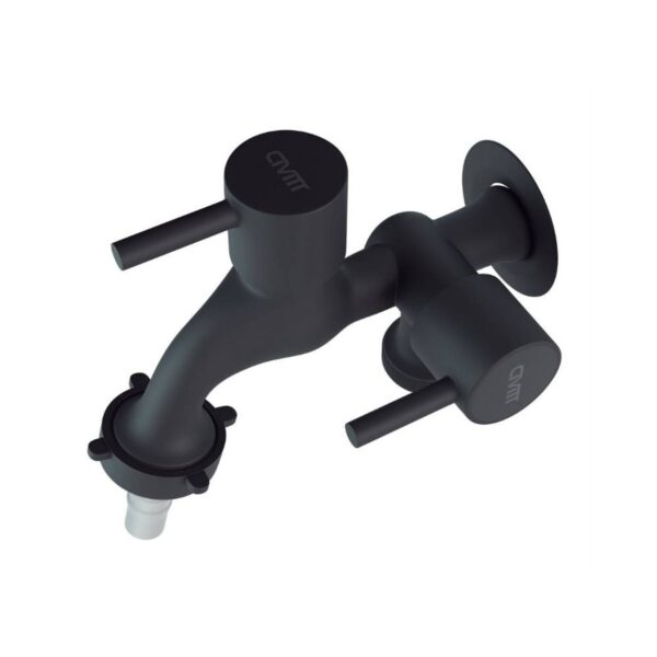 Torneira Maquina de Lavar Parede 3/4 Preto Fosco Civitt