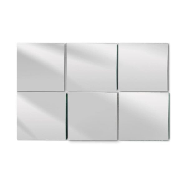 Espelho com 6 peças Liverpool Retangular 15x15cm Arte Própria