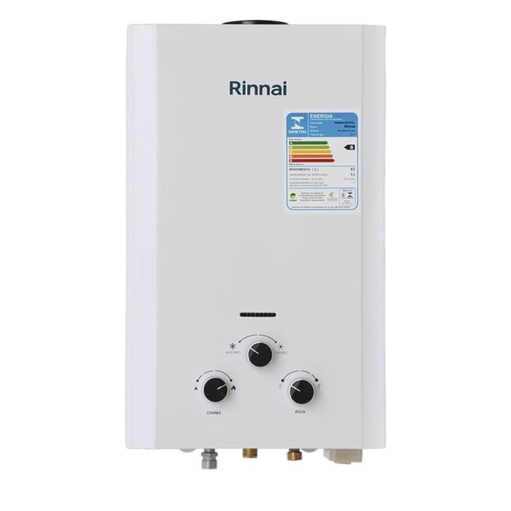 Aquecedor de Água a Gás Mecânico 9L M09 CFH a Pilha Rinnai