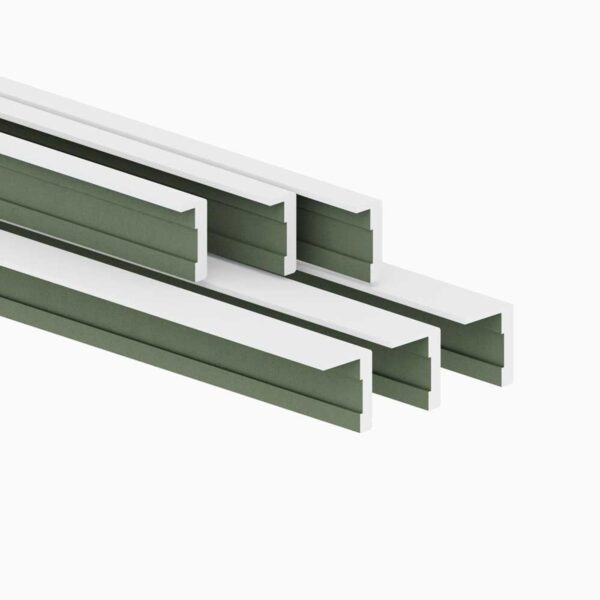 Jogo de Guarnição 2 Lados Poliéster Regulável Branco Vert