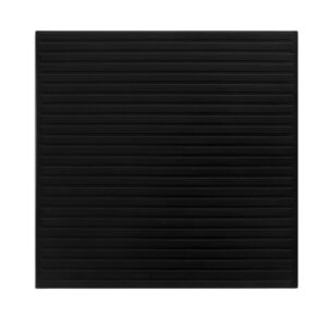 Piso Emborrachado Canelado Preto 4mm 50x50cm Daud