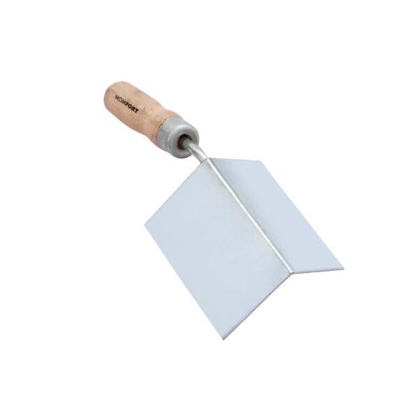 Espátula Para Canto Interno Inox Cabo Madeira Momfort
