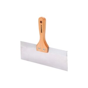 Espátula de Aço Inox Para Drywall/Gesso 25cm Cabo Madeira Momfort
