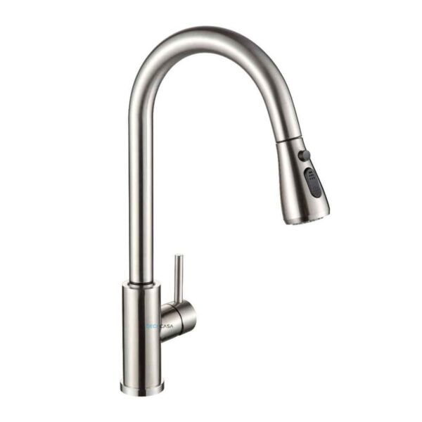 Monocomando para Cozinha Mesa Bica Alta Cromado Flexível 42 cm