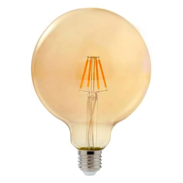 Lâmpada LED Filamento Bulbo G125 4W E27 Luz Âmbar Kian