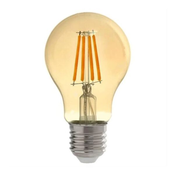 Lâmpada LED Filamento Bulbo A60 4W E27 Luz Âmbar Kian