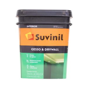 Tinta Econômica Acrílica Fosco Gesso & Drywall Branco18L Suvinil