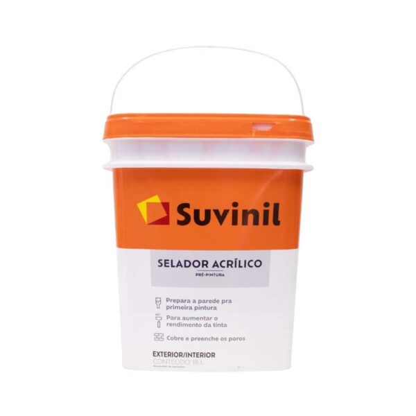 Selador Acrílico Branco Balde 18L Suvinil
