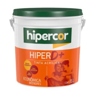 Tinta Econômica Acrílica Fosco Hiper D+ Branco 15L Hipercor
