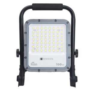 Refletor LED de Alumínio Portátil IP65 100W 1300 Lúmens Bivolt Kian