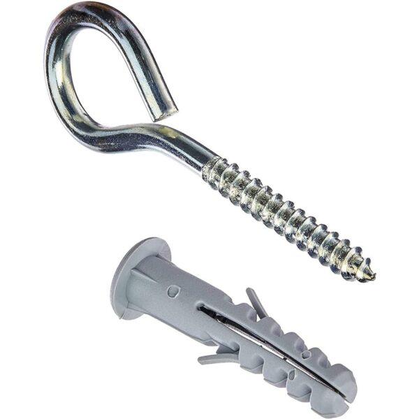 Pitão 3,4x60mm com Bucha 6mm com Aba 15 Peças Fixdura