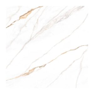 Piso Calacata Ochre Retificado Acetinado Branco 76x76cm 3,46m2