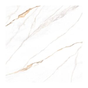 Piso Calacata Ochre Retificado Polido Branco 75x75cm 3,37m2