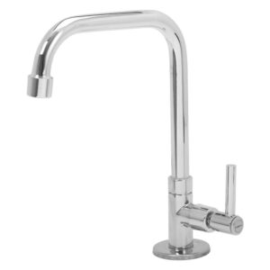 Torneira para Cozinha Mesa Bica Média 1/4 V Cromado DN 15