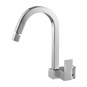 Torneira para Cozinha Parede 1/4V Bica Alta Cromada Articulada