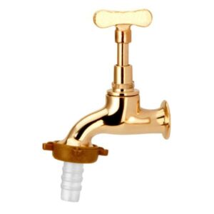 Torneira Tanque/Jardim Parede Bica Curta Amarela Alpha Hidrometais